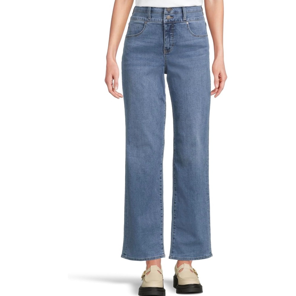 Liverpool LA Kennedy Hi-Rise Straight Jeans Blue Medium Wash Eco Size‎ 4/27 NEW